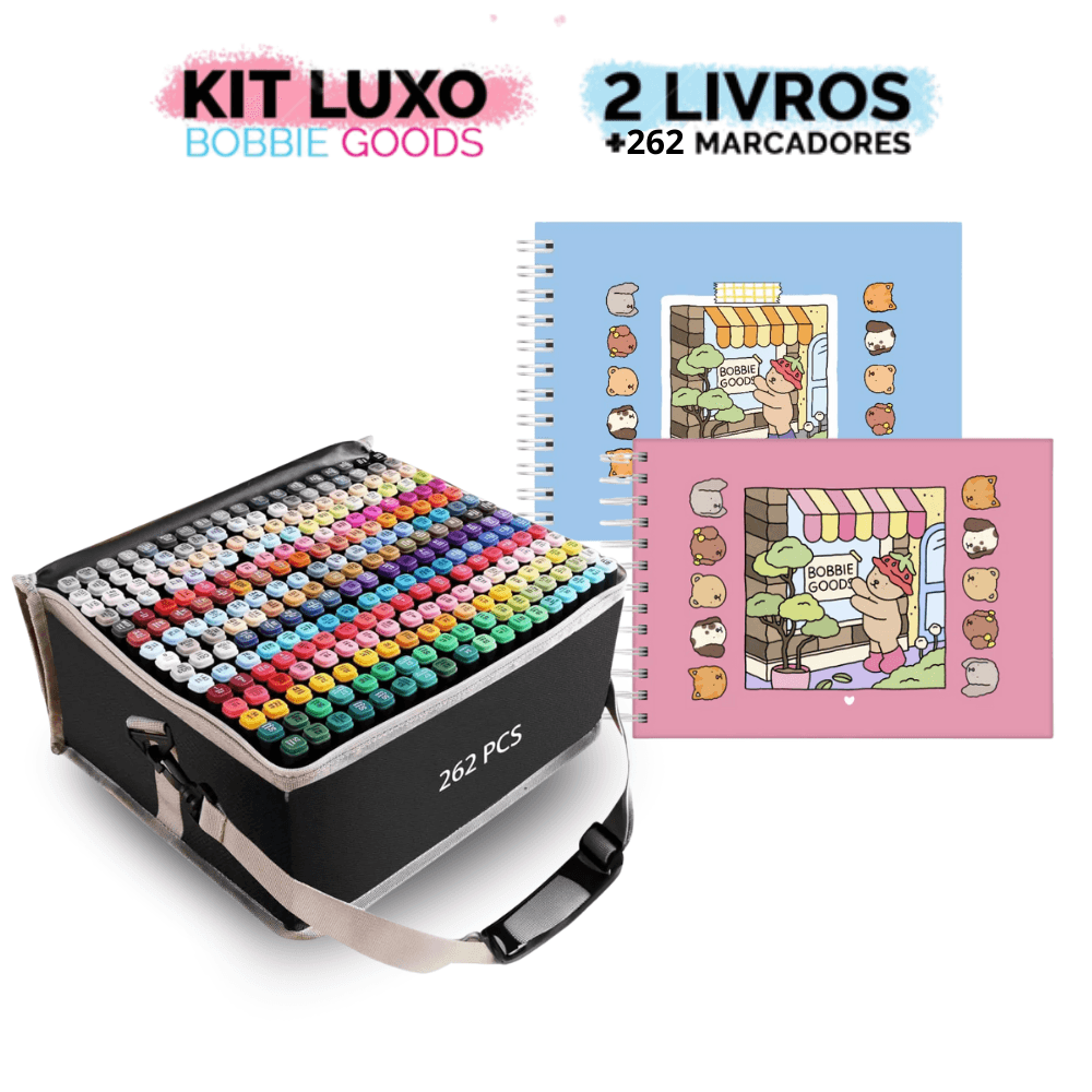 Kit Livro Bobbie Goods Original + Canetas Touch
