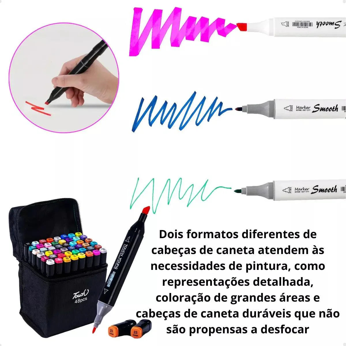 Kit Livro Bobbie Goods Capa Dura + 60 Canetas Touch